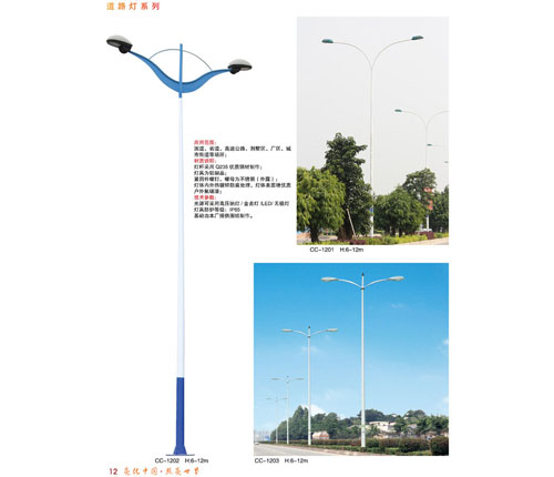 P012 双臂锥形路灯杆