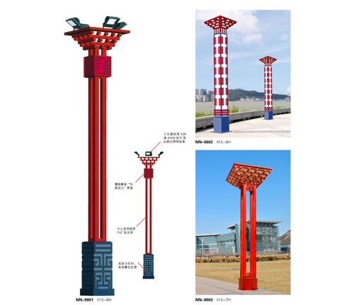方柱中国馆特色景观灯