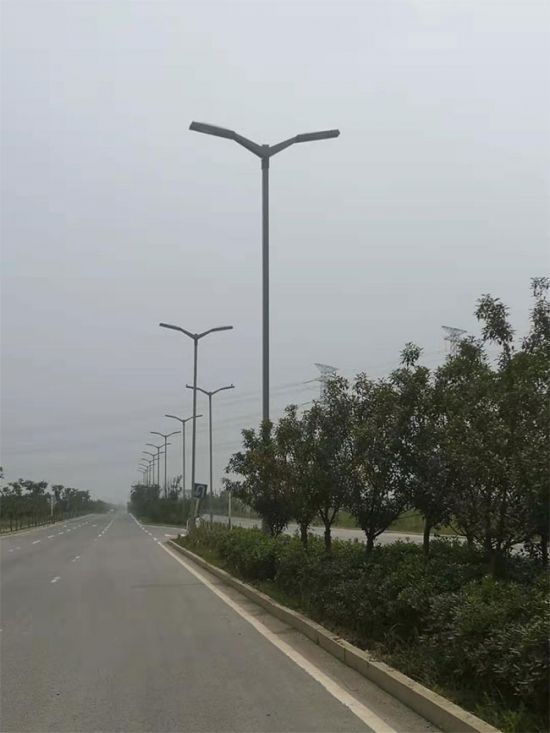 苏州安冉诚承建湖南娄底市双臂LED路灯工程案例